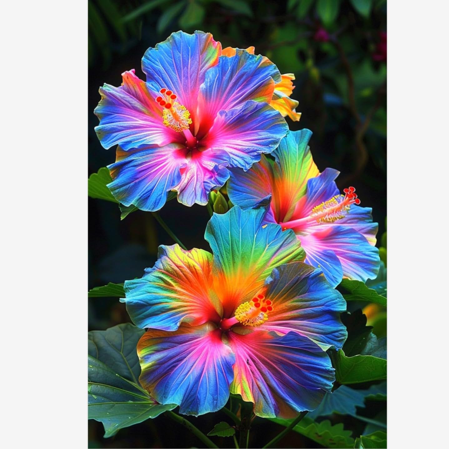 Hibisco,Perenne Fiori da,Vaso per hibisco,Horticulture,balcone,Raras,Fácil de cuidar,embellecer el ambiente.-3bulbos-H