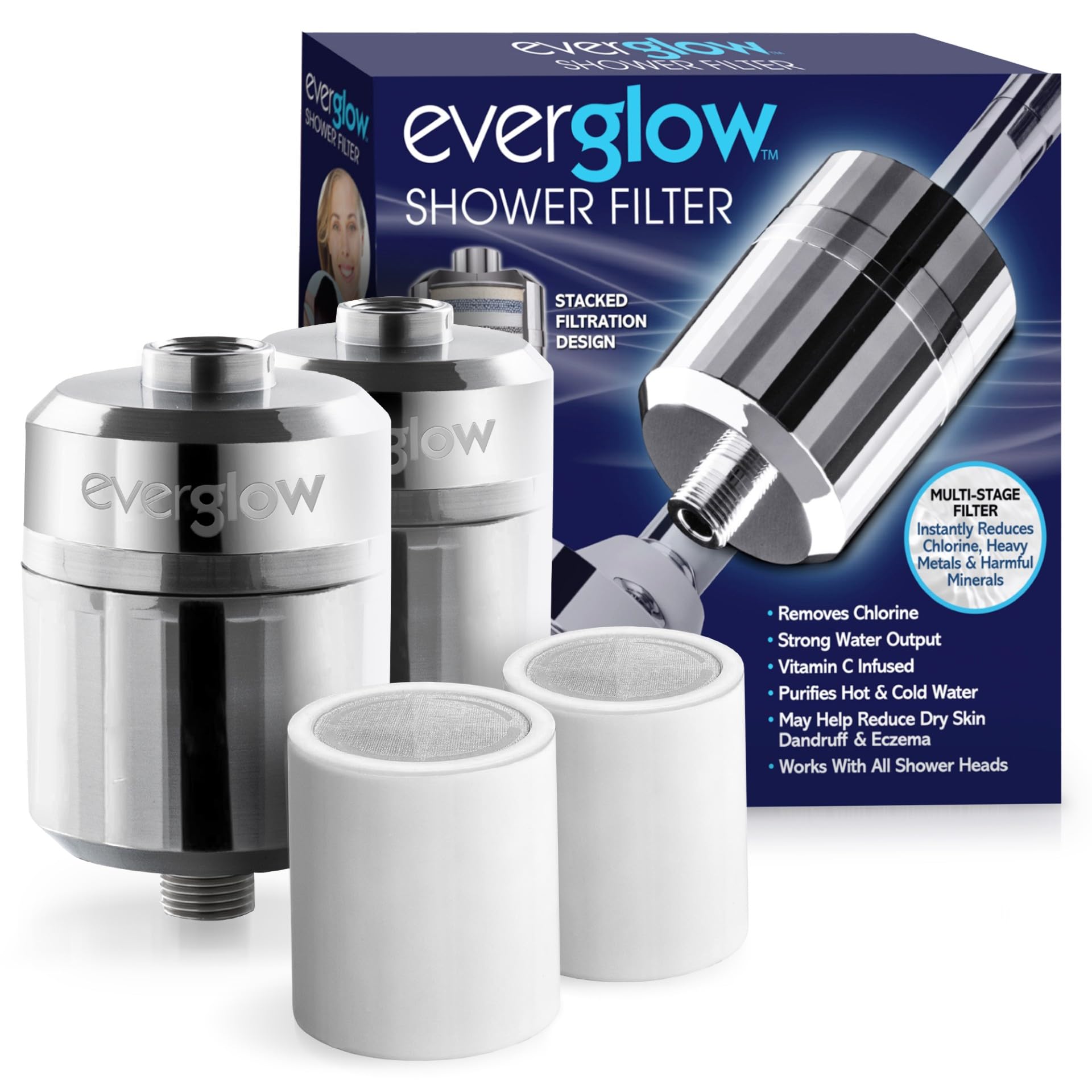New 15 Stage Shower Head Water Filter Remove Chlorine Heavy Metals Filtered Soften For Bathroom Water.jpg - View #4