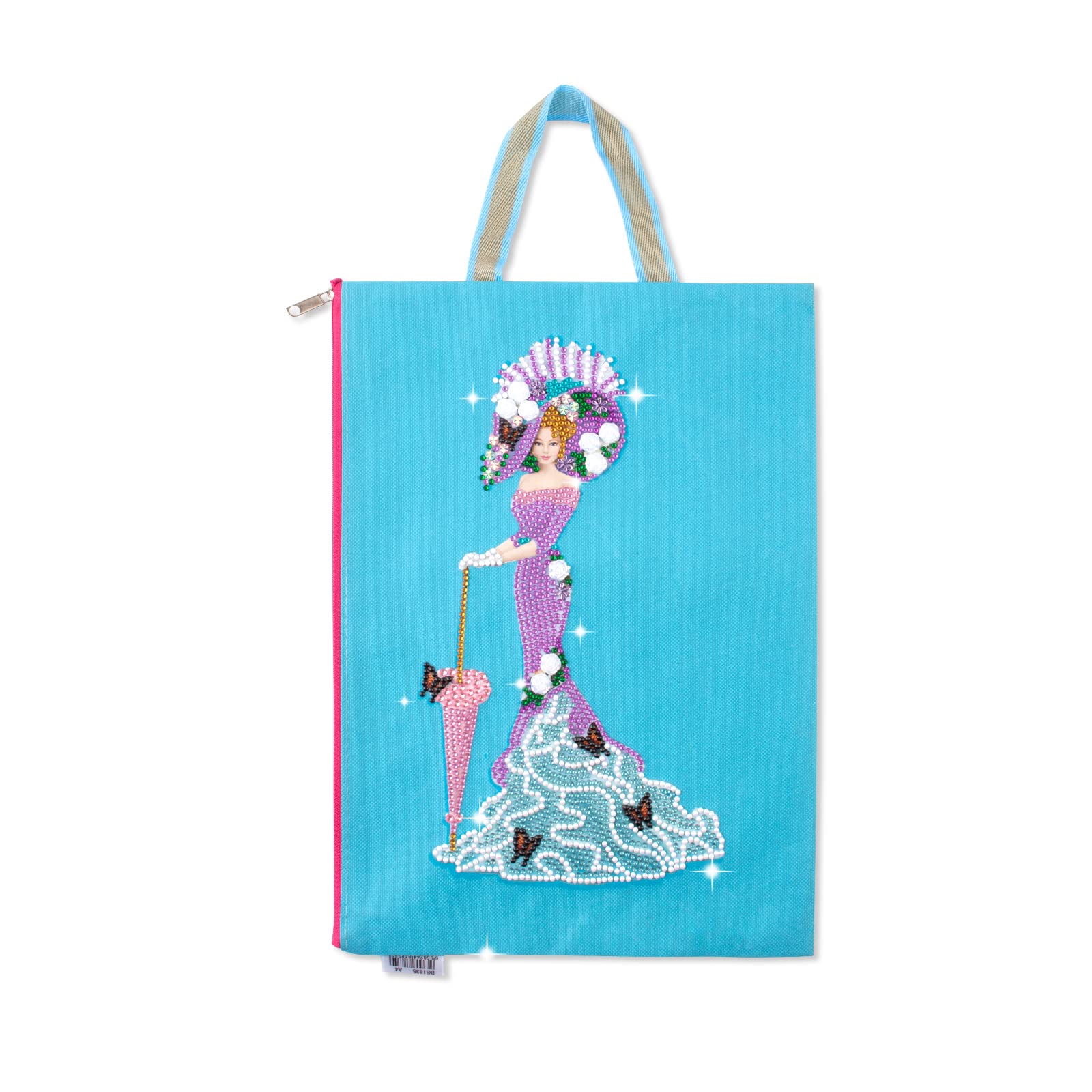5D DIY Diamond Painting Canvas Tote Bag Reusable Grocery Bags for Women, Stationery Bag for Students, Durable Fashionable Bags for Shopping Daily Organization Rhinestone Diamond Art Handbag 10x14 inch