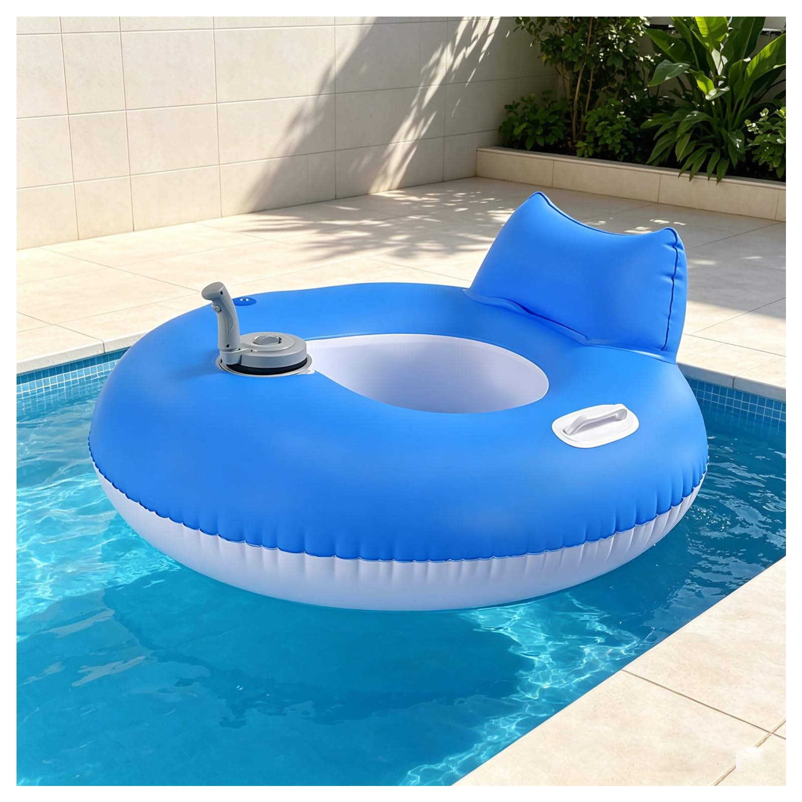Round Floating Pool Float – Motorised Water Hammock for Adults Circle