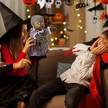 Amazon | Seeneling ハロウィン 怖い人形 音が出る ウォーキング