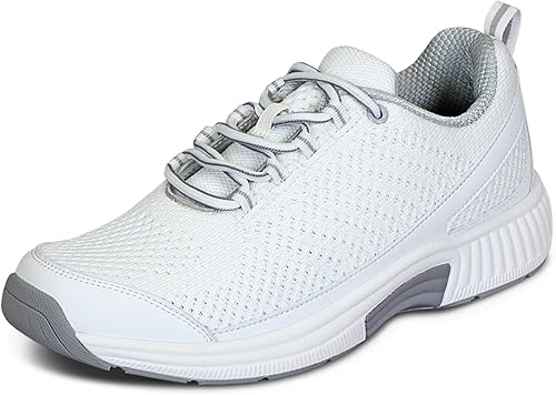 Orthofeet - Tenis ortopédicos para aliviar la fascitis plantar, el dolor de pie y de talón, , de anchos amplios, para caminar, para mujeres con