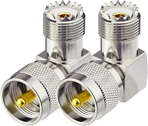 Miniatura 2 de BINGFU Adaptador de radiofrecuencia macho a hembra, paquete de 2, 50 ohmios