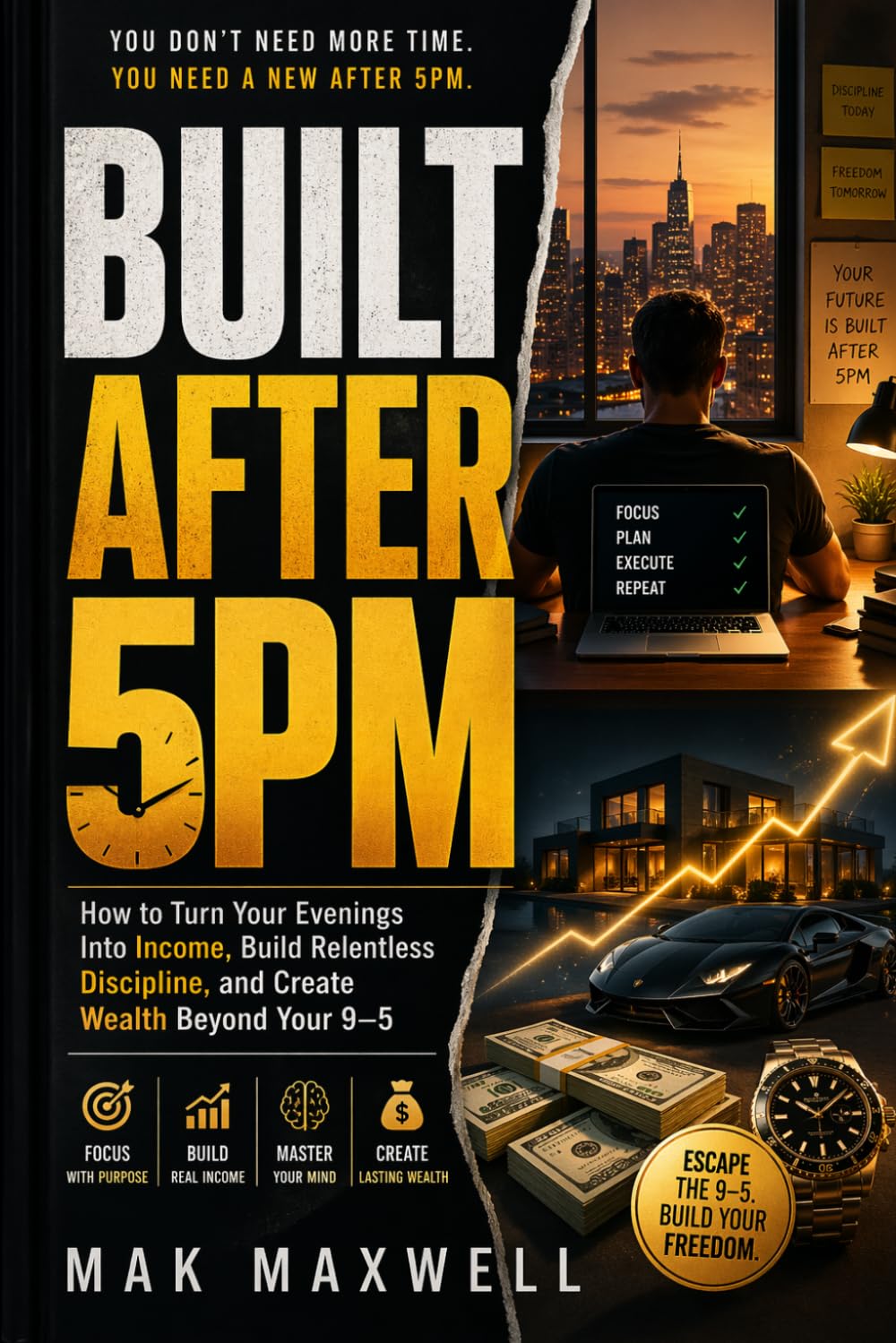 BUILT AFTER 5PM: How to Turn Your Evenings Into Income, Build Relentless Discipline, and Create Wealth Beyond Your 9–5