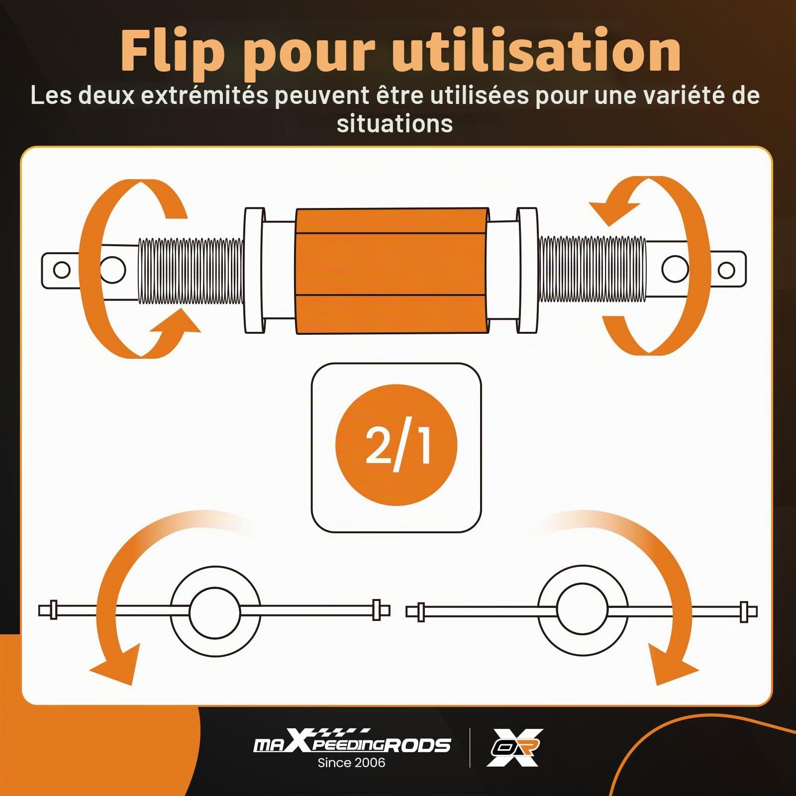maXpeedingrods Jeu d'outils universels de repousse-piston de frein 8 pièces, 3/8 Zoll (9.525MM) universel d'outils de réinitialisation des pistons de frein de Disque Outil et adaptateurs