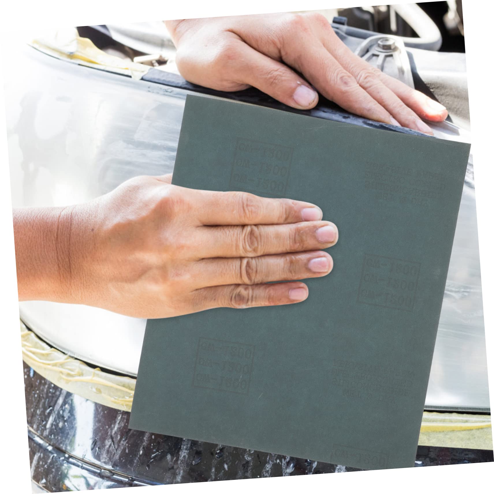 Gatuida 30feuilles Papier Abrasif Humi Sec Grit Pour Ponçage Automobiles Utilisation Polyvalente Et Pratique