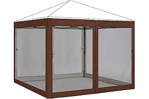 ABCCANOPY Mesh Sidewalls for 10x10 Canopy Tent, Brown