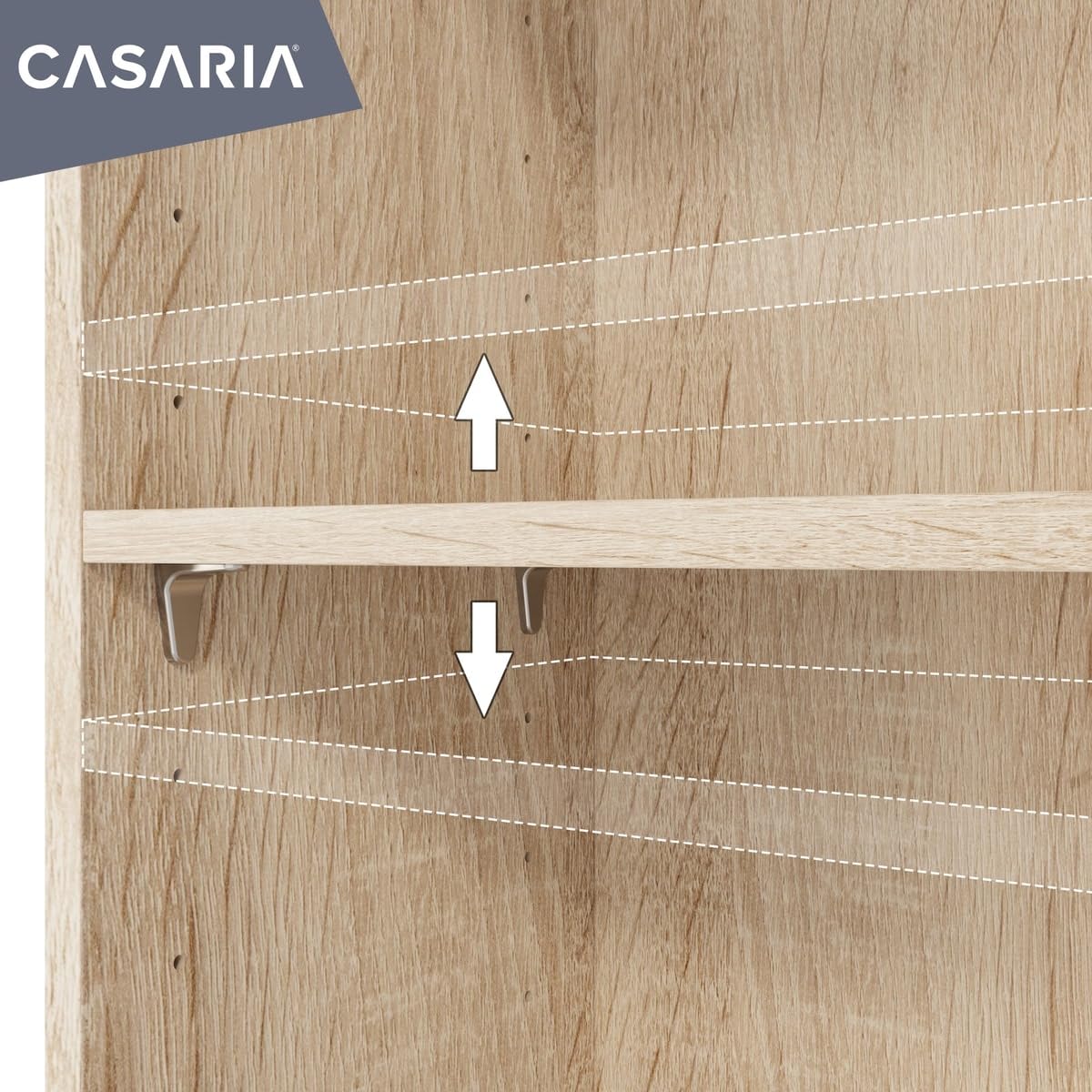 Casaria® Libreria Scaffale Vela 190cm 5 Ripiani Mobile Archiviazione Documenti Ufficio Soggiorno