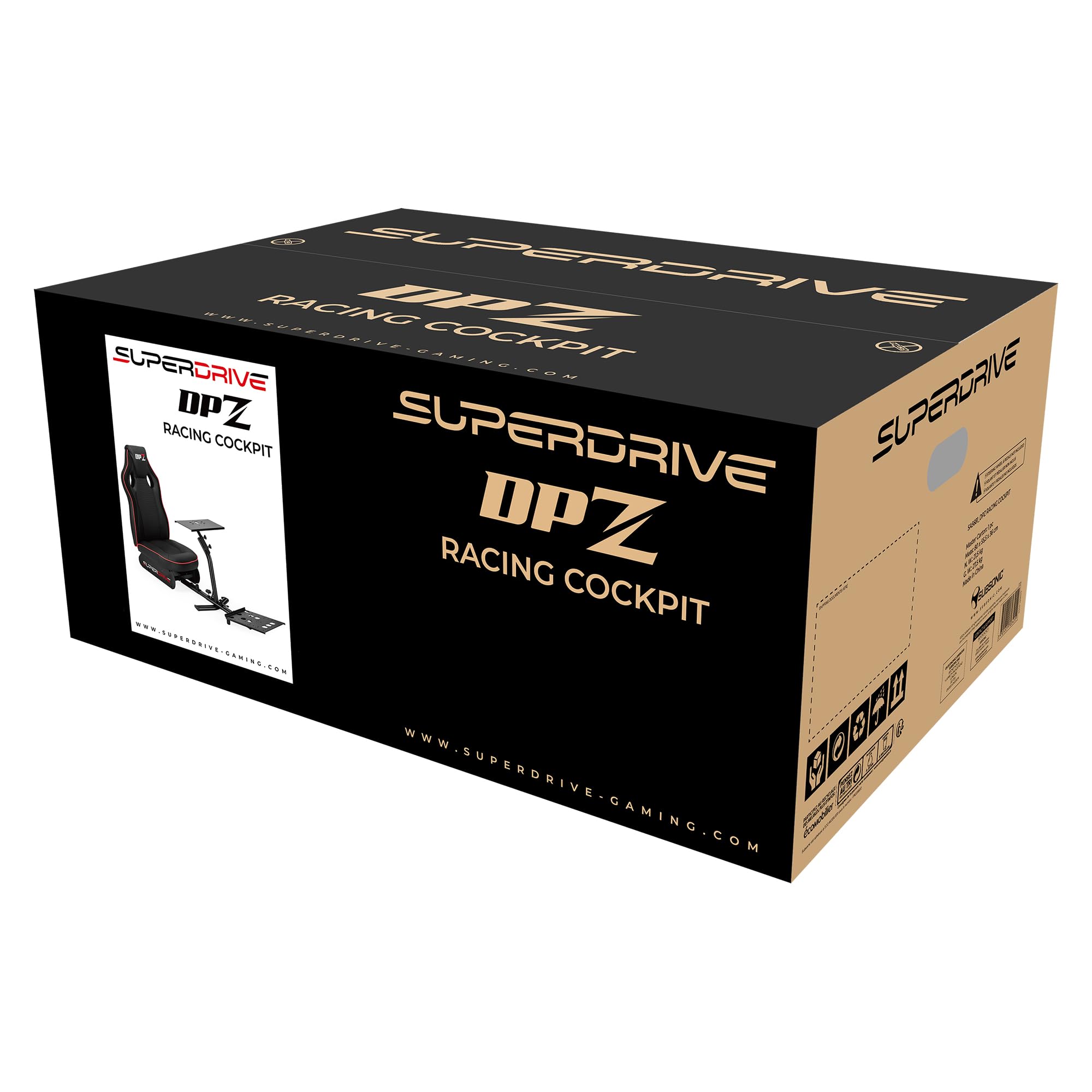 Subsonic - Siège gaming de simulation DPZ avec support pour volant et pédalier - PS5, Xbox Serie, PS4, PC