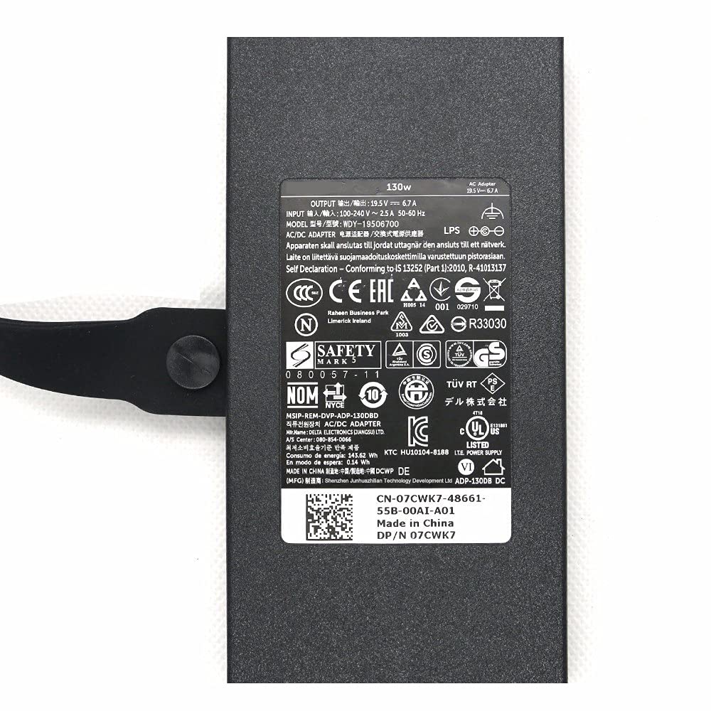 19,5 V 6,7 A PA-4E LA130PM121 zasilacz sieciowy do laptopa 130 W Zasilacz kompatybilny z Dell XPS 14 L401X 15 L501X L701X M17010