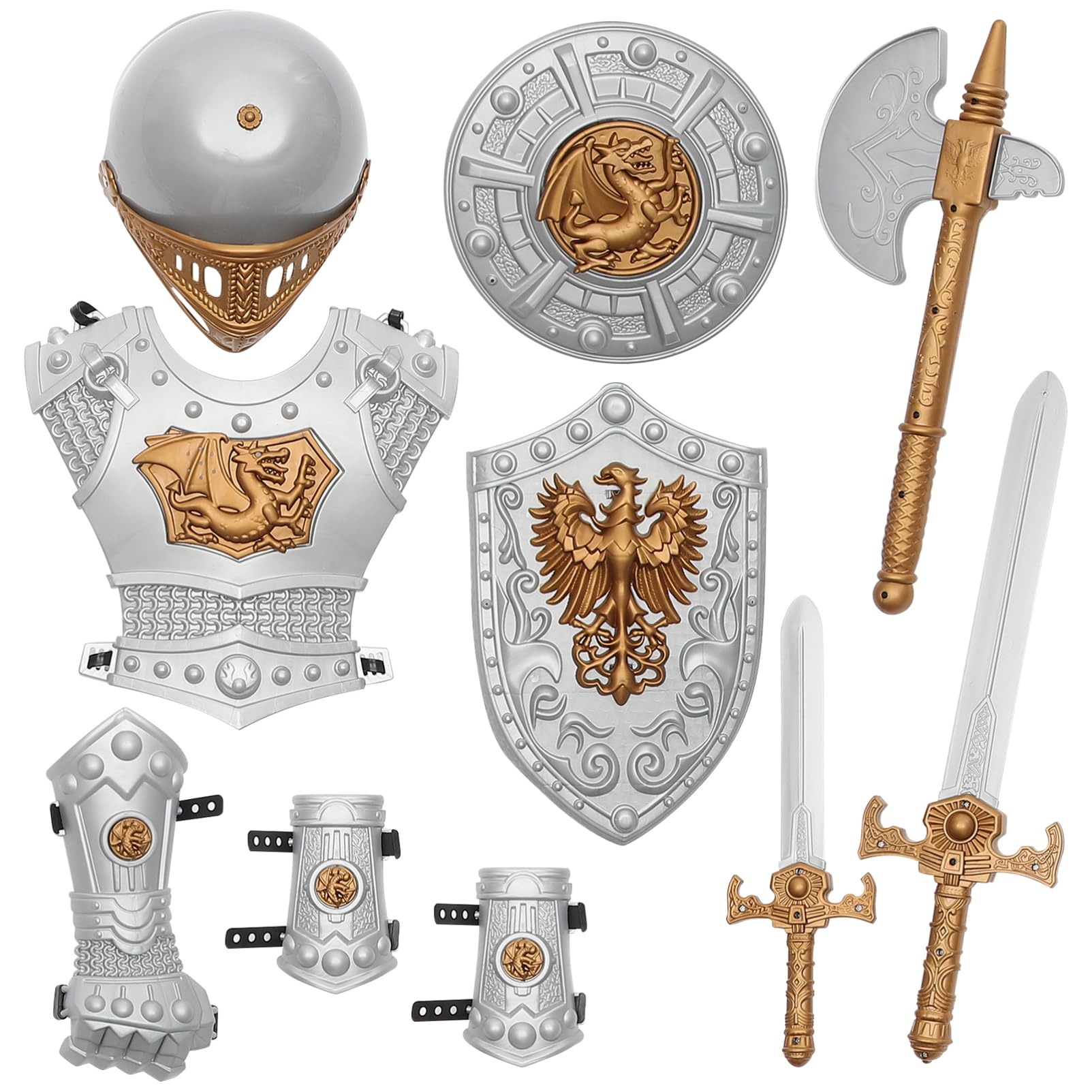 1Satz Knight Costume für Jungen Ritterkostüm mit für Halloween Rollenspiele Partys und Fotografie