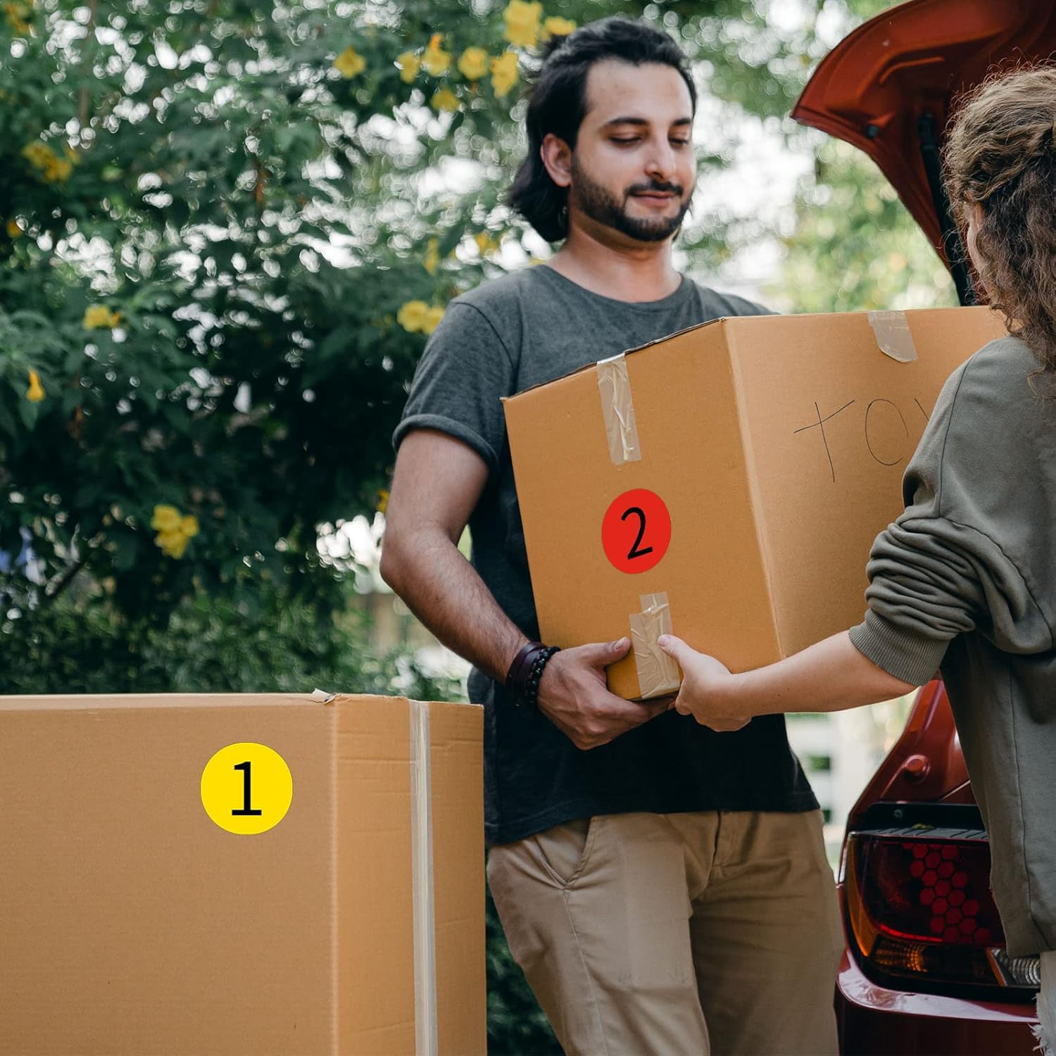 2" Color Circle Direct Thermal Labels, Self-Adhesive Round Direct Thermal Stickers, Multi-Purpose Roll Sticker Labels for DIY Logo Brand Design, QR Code, Name Tag(6 Rolls, 4500 Labels) - Image 7