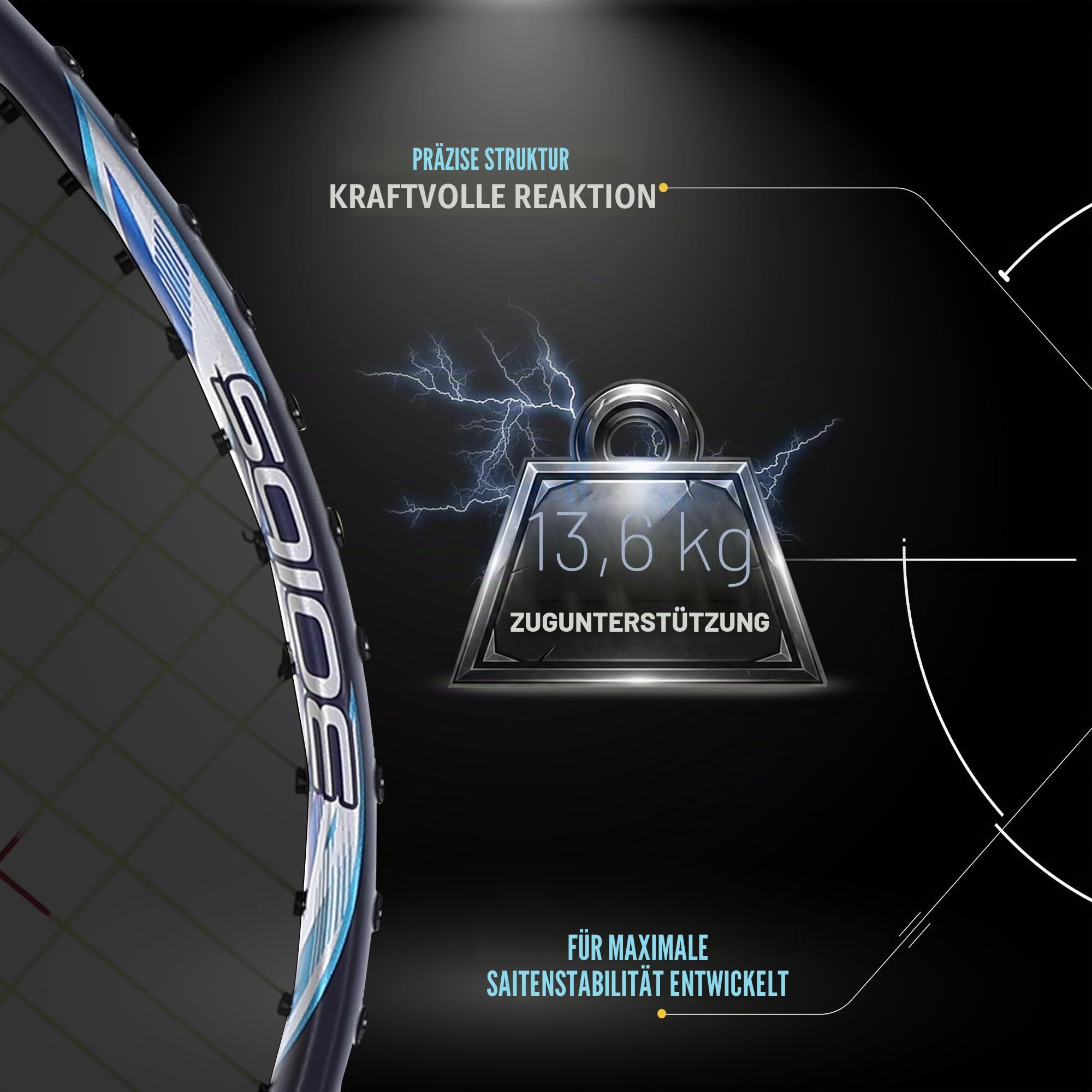 YONEXYONEX Astrox Smash Badminton Racket, Black/red