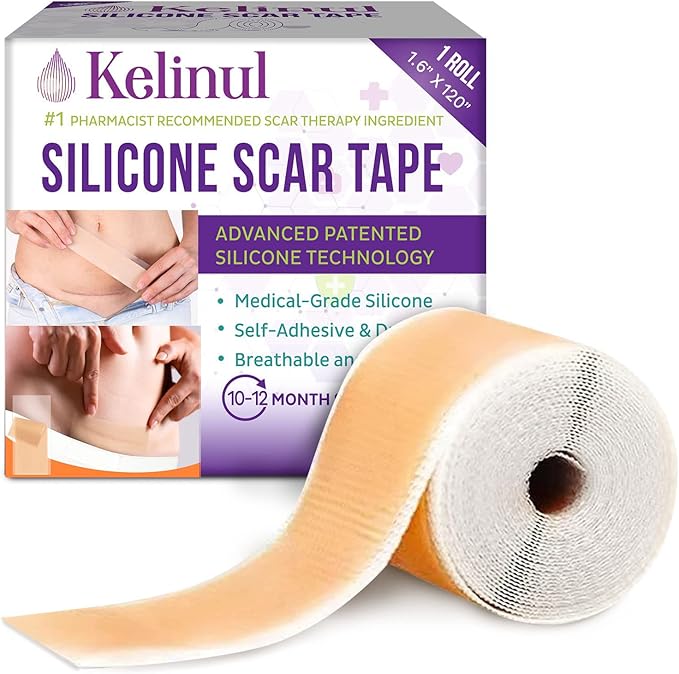 Silicone Scar Sheets(1.6 x 120"Roll3M) Scar Removal Silicone Scar Tape