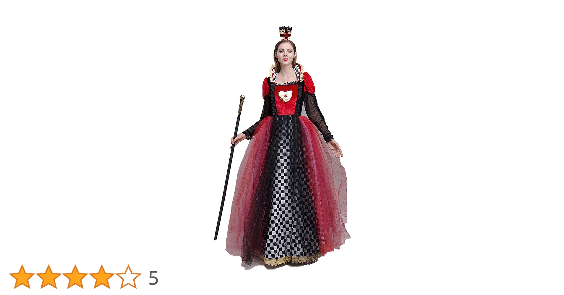 Amazon.co.jp: ハートの女王 コスプレ ドレス 衣装 不思議の国の