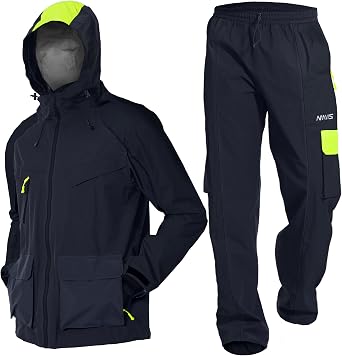 Men s Waterproof Workwear Rain Suit, 3L Nylon Oxford Shell