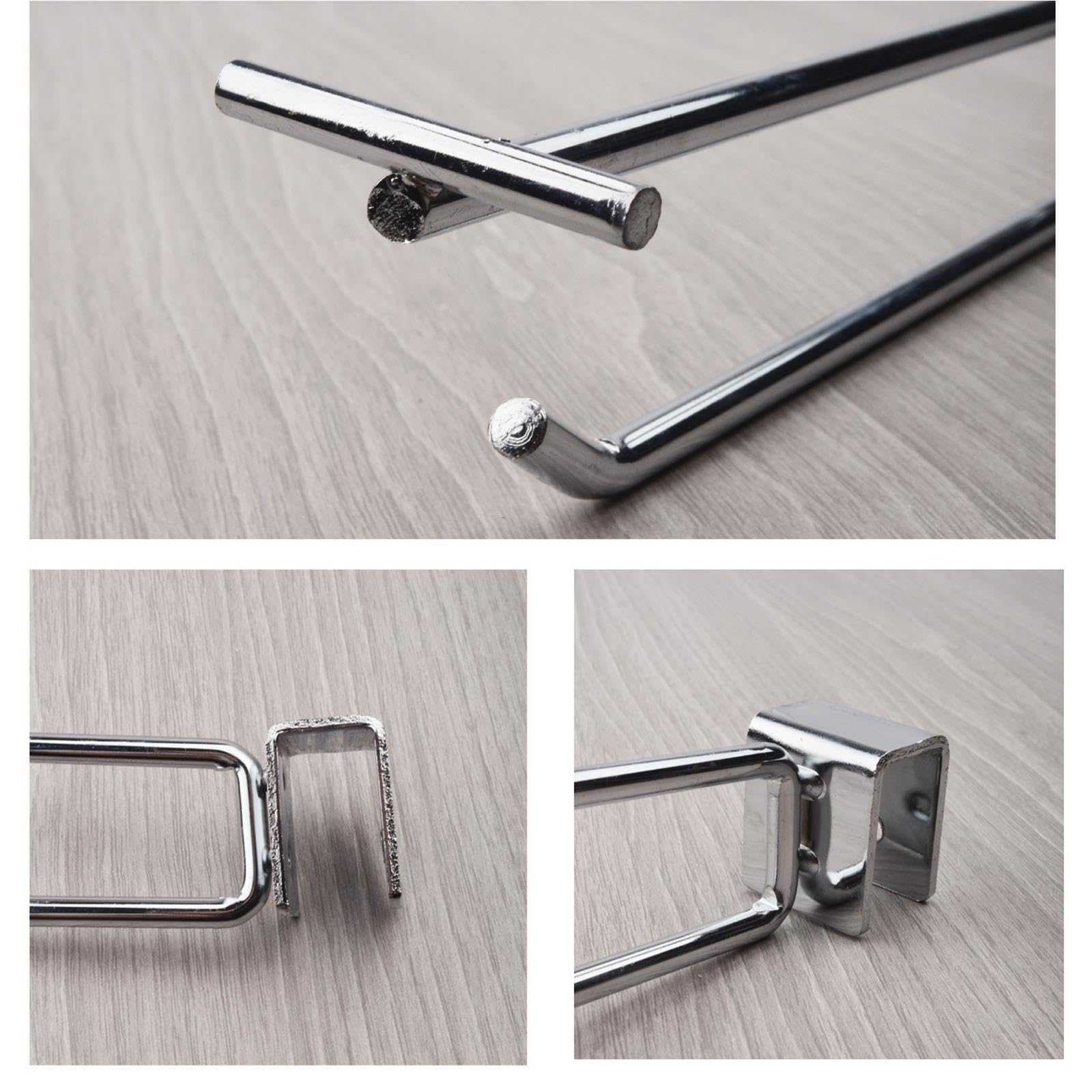10 Stück Karte 1,5 Cm Vierkantrohr-Doppelleinenhaken Für Organisation
