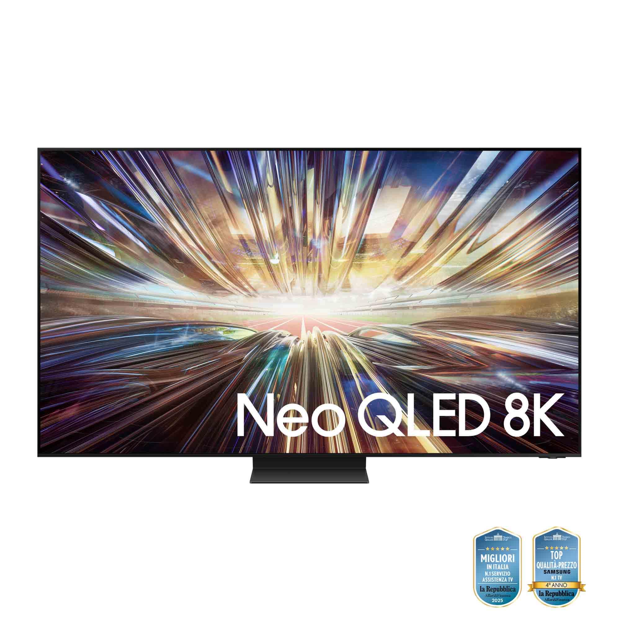 Samsung TV QE85QN800DTXZT Neo QLED 8K Mini LED, Smart TV 85" Processore NQ8 AI Gen2, Infinity One, DVBT-2, Q-Symphony & Dolby Atmos, Integrato con Alexa, Graphite Black 2024