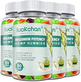 (4 Packs) Hemp Gummies High Potency for Sleep, Pain, Anxiety- Pure Extra Strength Organic Hеmp Oil Gummies - 100% Natural Bear Hemp Gummy for Adults