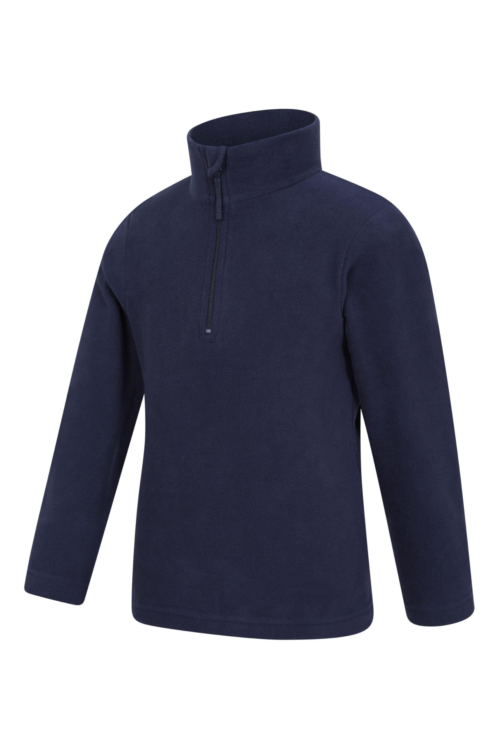 Mountain Warehouse Camber Kids Coral Fleece Top - Lightweight, Quick Drying, Breathable Sweatshirt for Outdoor Activities - Unisex, Suitable for Winter Layering — view 4