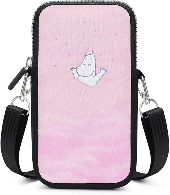 Amazon スマホポーチ レディース 斜めがけ スマホ財布ポーチ Puレザー ムーミン ミニショルダーバッグ クロスボディバッグ ベルトポーチ ミニ斜め掛けバッグ レディース 財布ポシェット スマホバッグ 女性用ポーチウォレット カジュアル カード入れ ショルダーバッグ