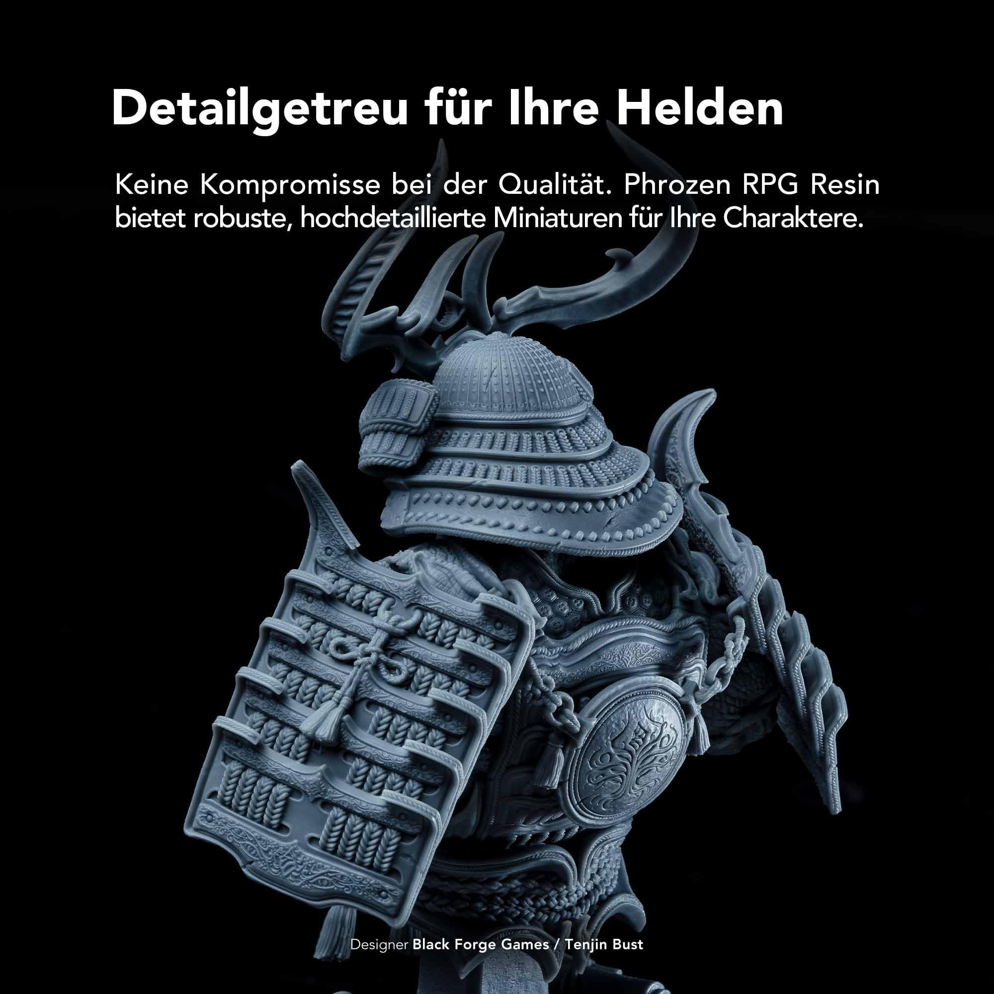 Phrozen RPG Resin | 3D Drucker Resin für SLA/DLP/LCD 3D Printer | 405nm Standard Photopolymer Druck Harz | Hohe Flexibilität und Detailgenauigkeit | ideal für RPG-Modelle - Grau (1kg)