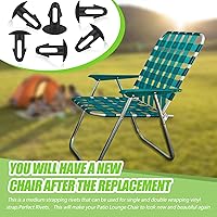 Vista 4 de 100 remaches para correas de 15/64 pulgadas con orificios para patio, correas de reparación de muebles de patio, accesorios de sala de estar, 0.66 x
