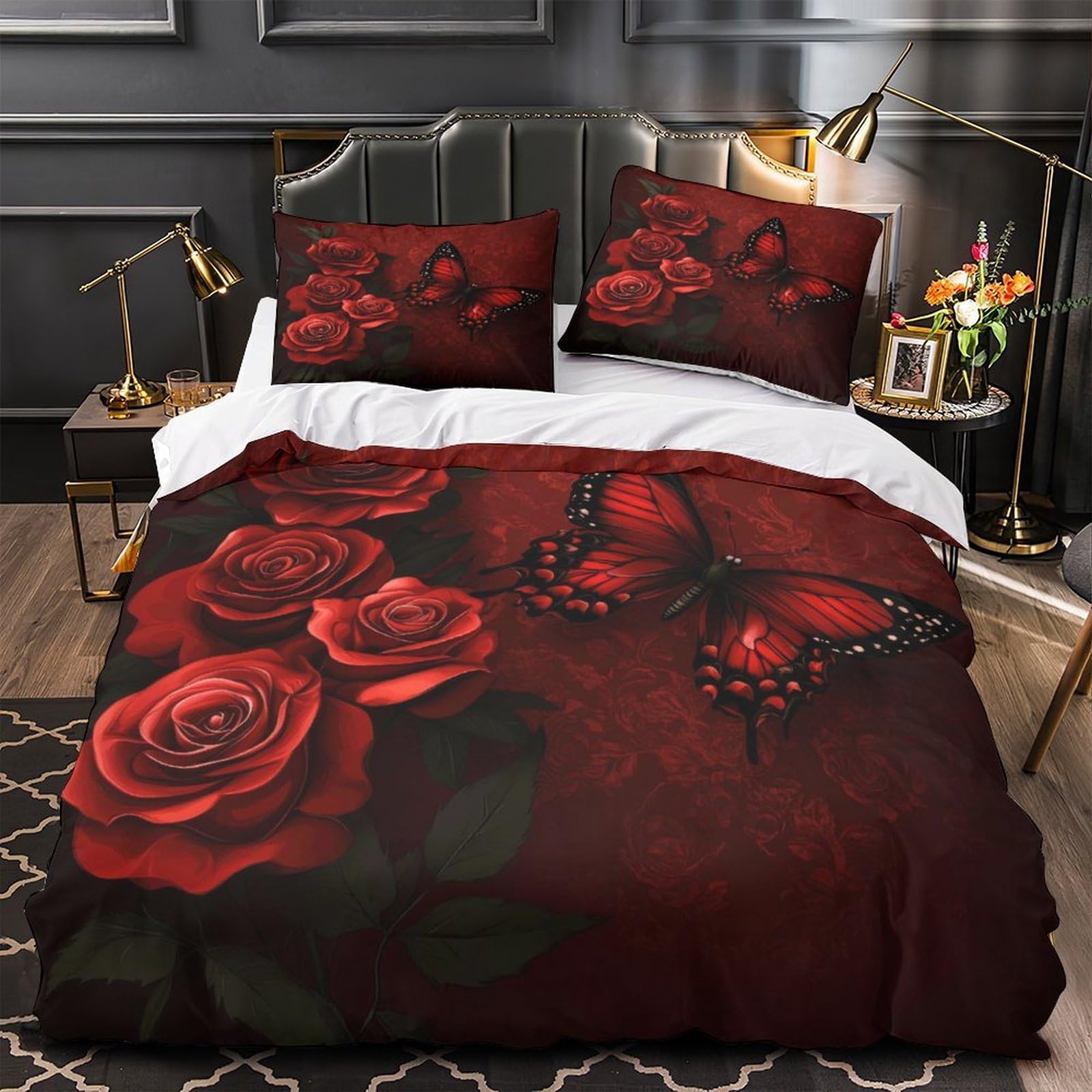 Housse de couette microfibre hypoallergénique parure lit zippée