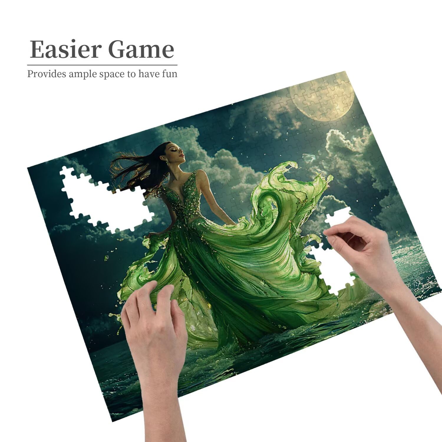 Puzzle in Legno per Adulti 5000 Pezzi | Luna Ballerina| Giocattoli Educativi | Puzzle Adulti E Famiglie Decor | Dimensione Di 156x105cm | Regalo Adultis | Regali Natale (Formato: 62.4x42in) o-939