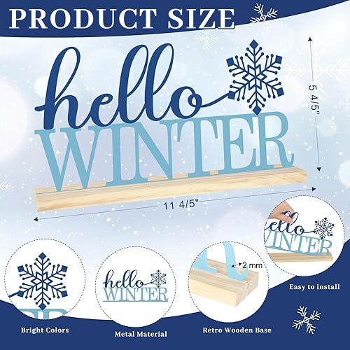 Miniatura 2 de COCHIE Letrero de metal (invierno)