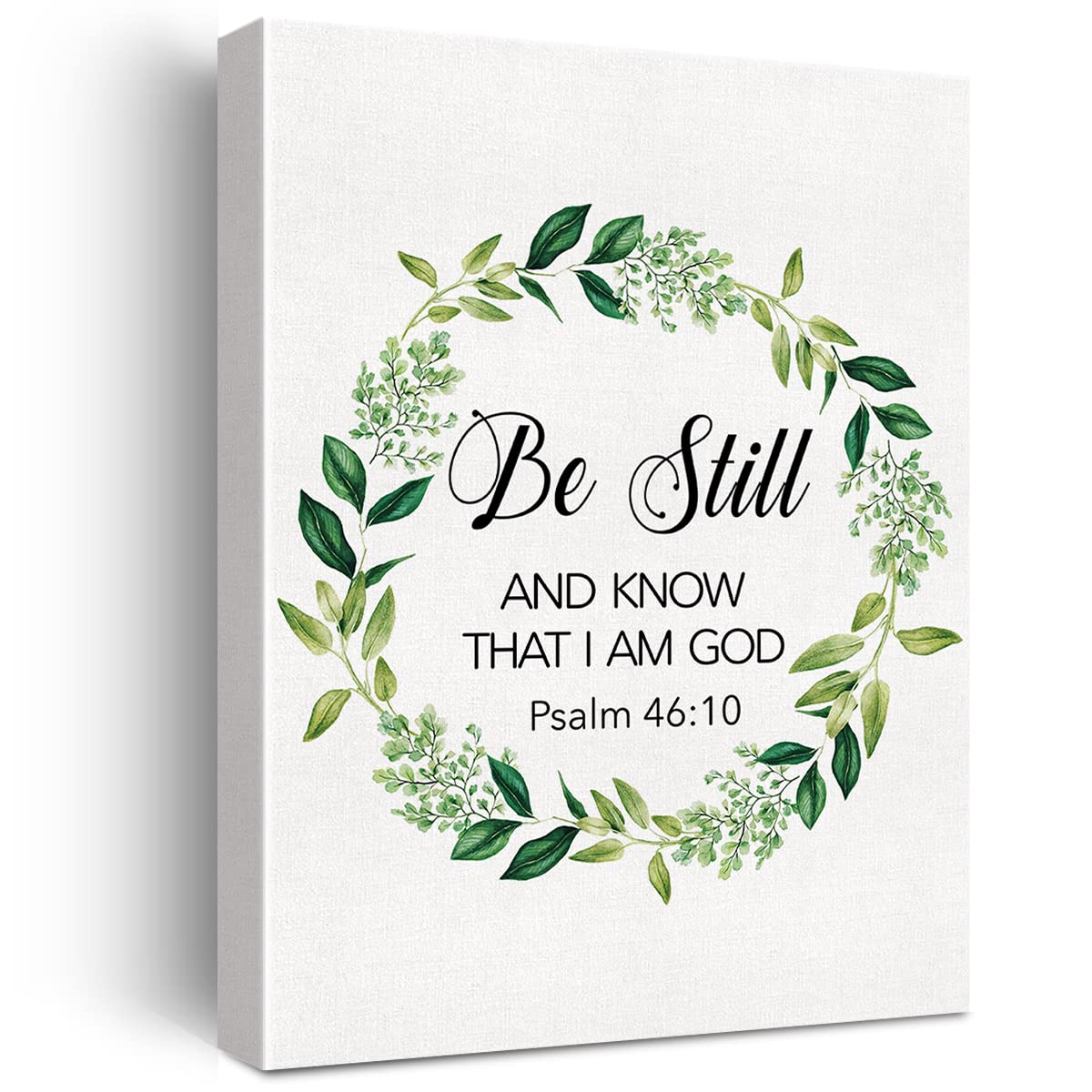 Amazon.com: Christian Canvas Wall Art Motivational Be Still and Know that I  am God Psalm 46:10 Canvas Print Positive Scripture Bible Verse Painting  Home Wall Decor Framed Nursery Gift 12x15 Inch: Posters