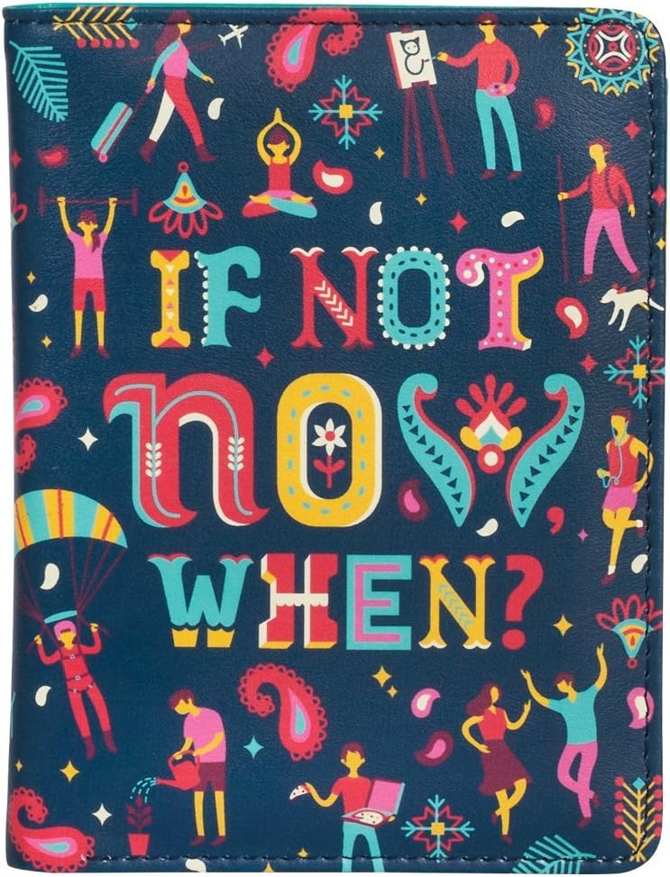 Chumbak If Not Now パスポートホルダー - ブルー、ブルー、パスポートホルダー