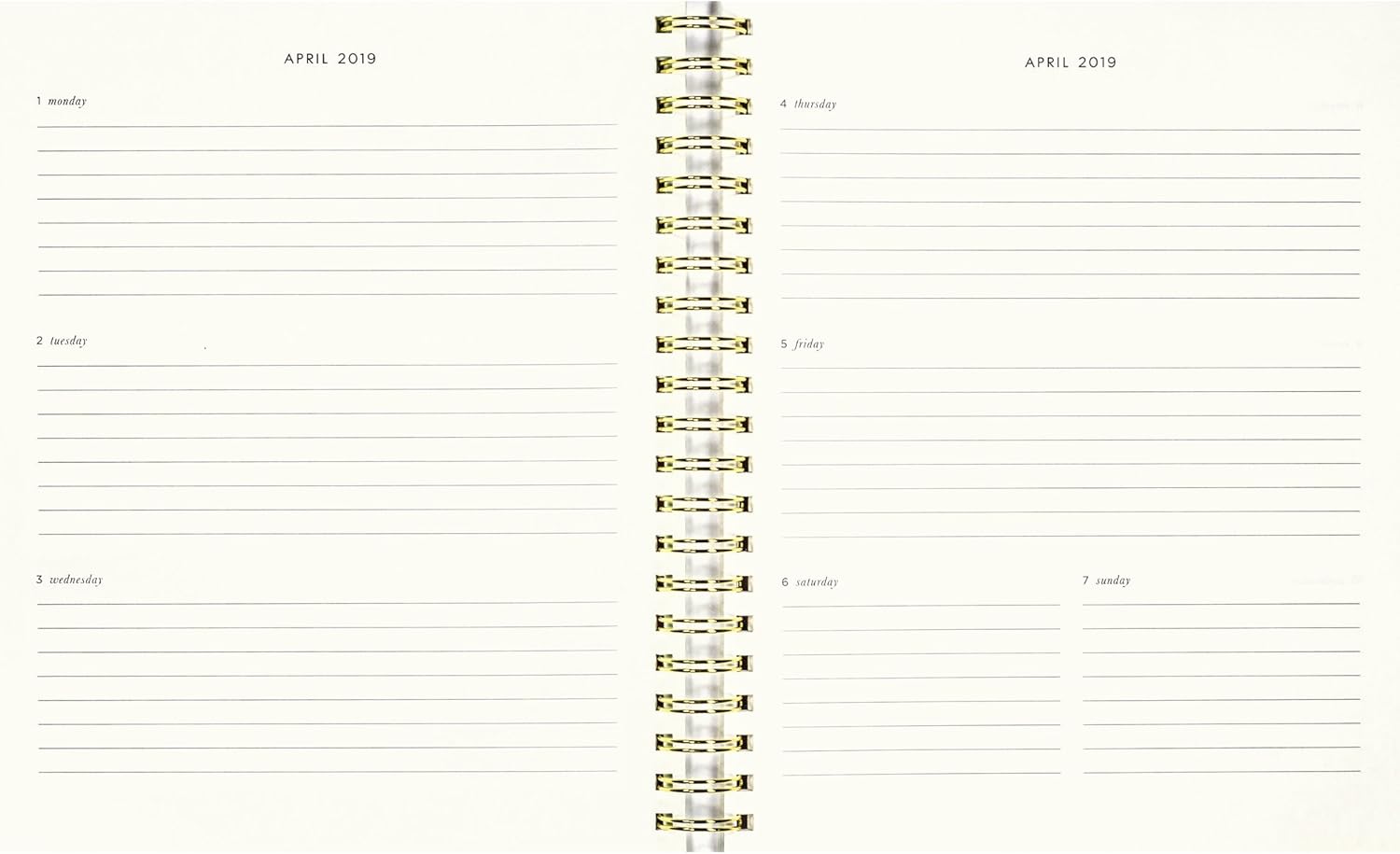 Kate Spade Medium Academic Daily Planner 2018-2019 with Daily Weekly Monthly Views and Happy Stickers (Floral)