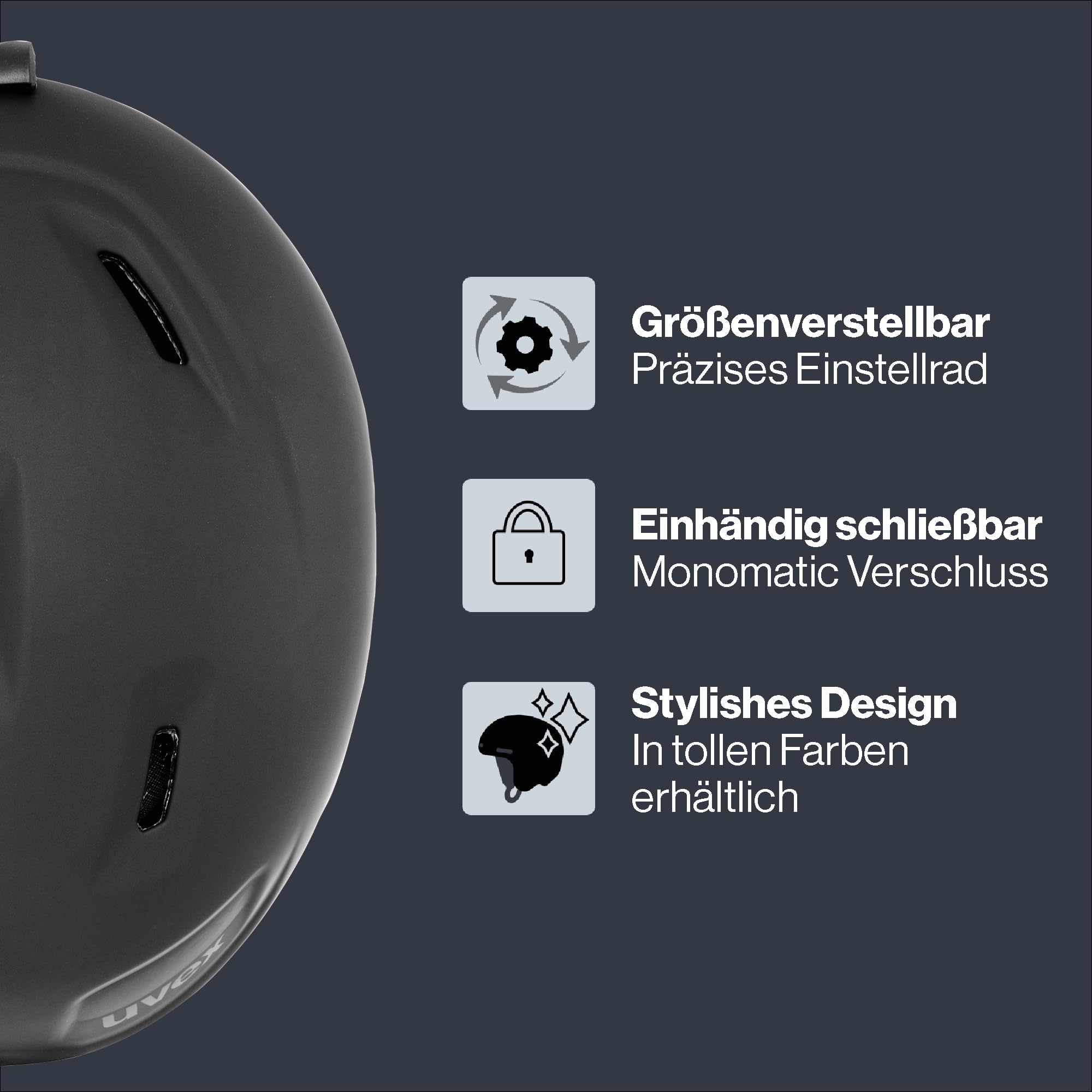 uvex heyya pro - extrem Leichter, sicherer Skihelm mit individueller Größeneinstellung für Kinder