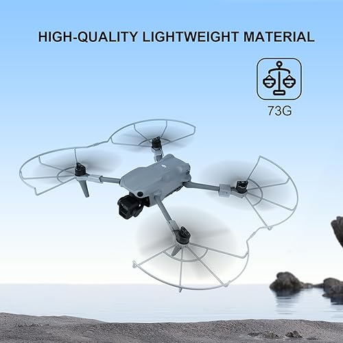 Miniatura 2 de YETEETH Paquete de accesorios Air 3 en 1, protector de hélice + tren de aterrizaje + correa de soporte de hélice para accesorios DJI Air 3