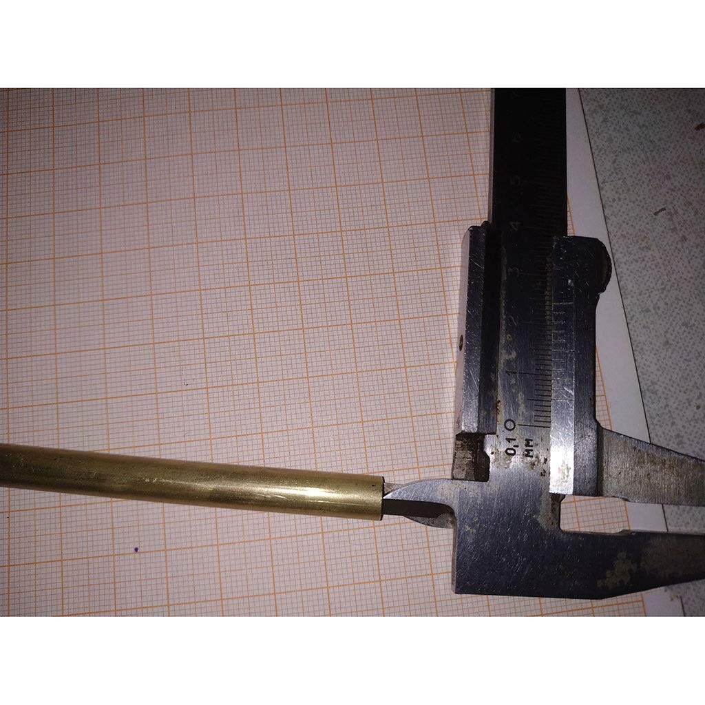 MDD Messing-Rohr Rund – 10x8 Mm, 300 Mm Lang, Poliert, Für Modellbau, DIY & Handwerk