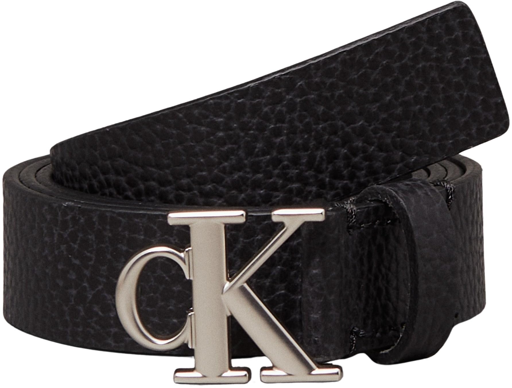 Calvin Klein Monogram Placque Buckle 25mm Lv04k7003g Cinturón fijo Mujer