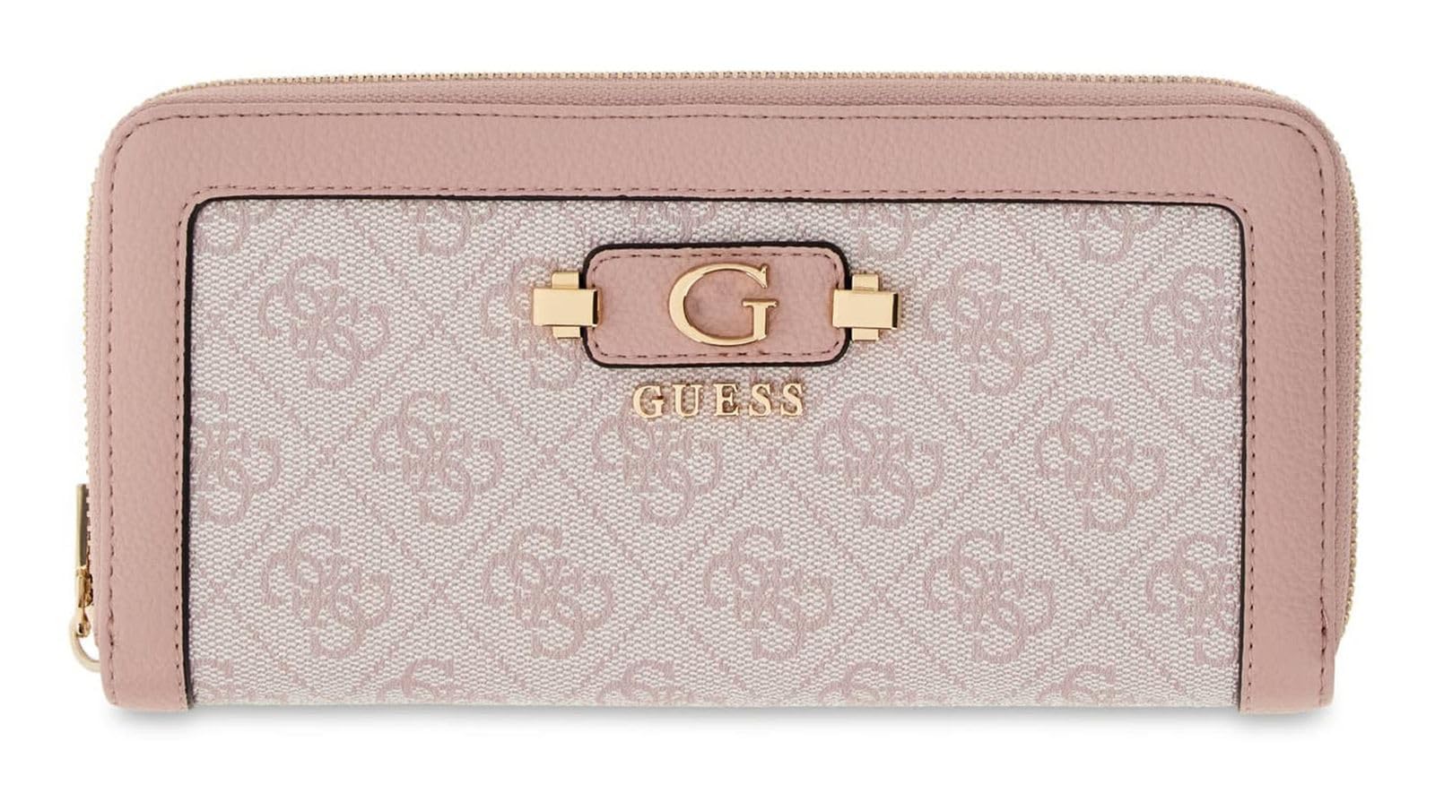 GUESS Monedero Lindsey SLG Zip Around Wallet Orchid Logo Rosa Viejo