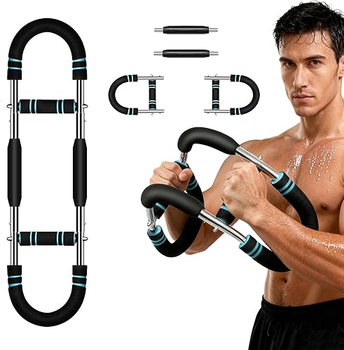 Equipo de entrenamiento de pecho, entrenador de brazo giratorio ajustable para hombres y mujeres, entrenador de brazos con mango suave, diseño