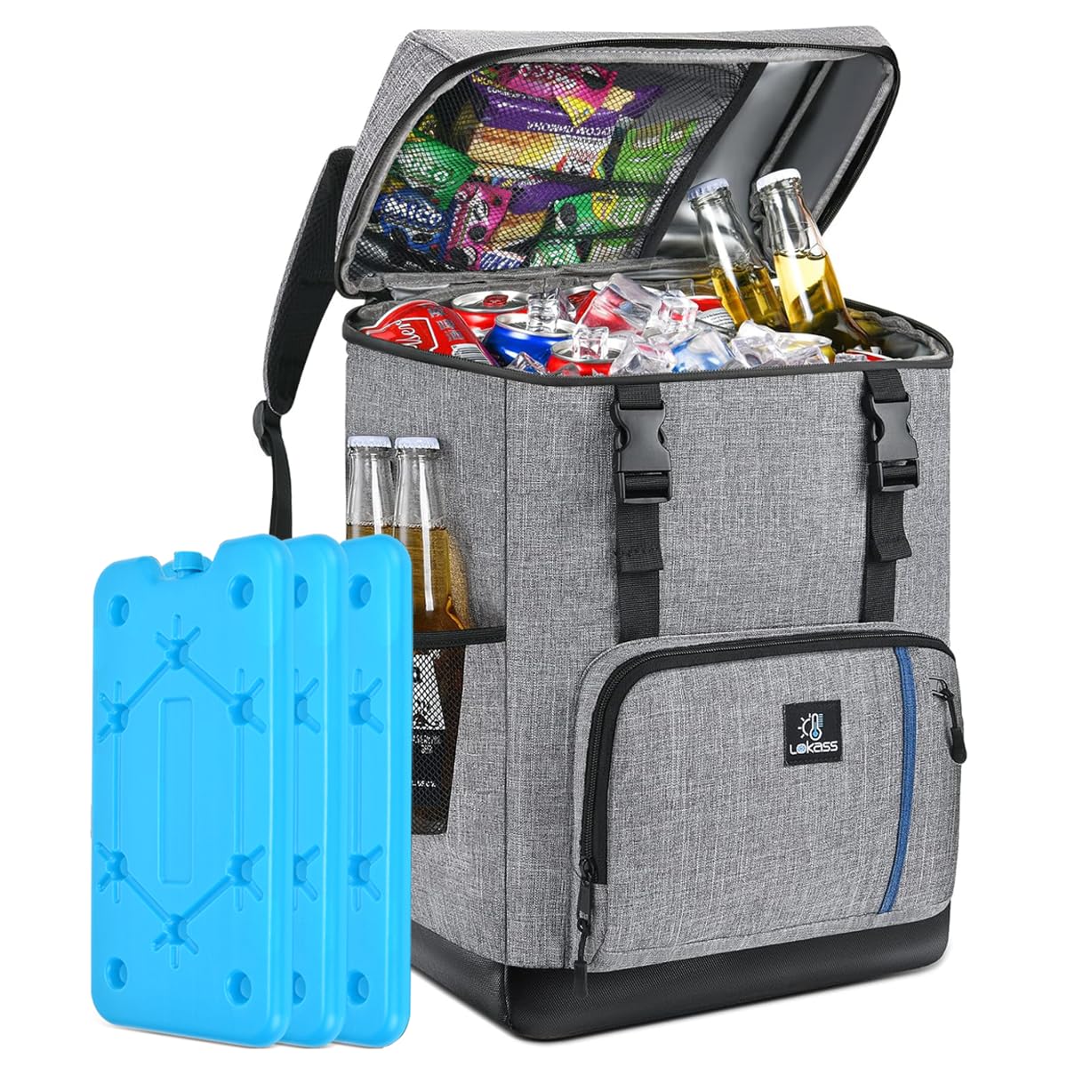 Large Backpack Cooler,40 Cans Leak Proof & Vanuatu - View #6