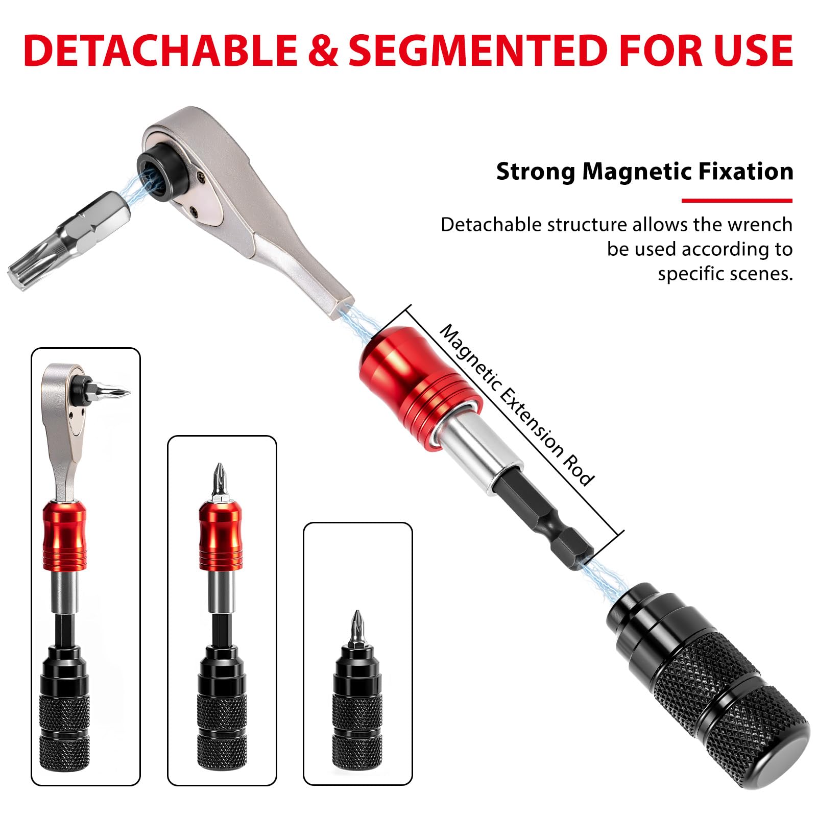 NPY Bike Repair Tool Kit With 10 Magnetic Bits - Alloy Multitool For Bicycle, Mtb, Road Cycling - View #12
