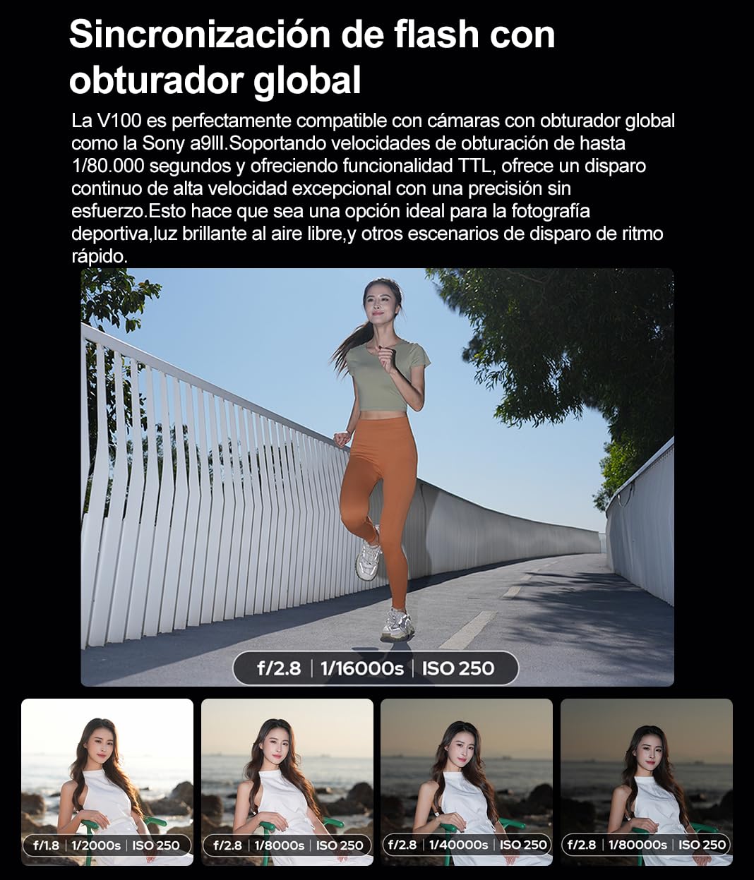Godox V100-N 100W TTL Flash de Camara para Nikon,2.4G Flash de Camara Inalambrico de Cabeza Redonda con Flash Externo SU-1,HSS 1/8000s 2980mAh Bateria de Litio Flashes,Godox V1Pro N Actualizado