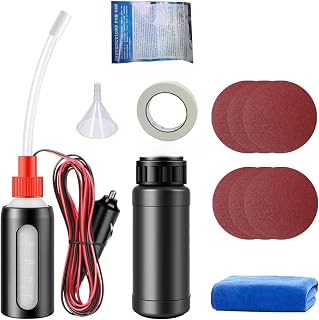 Headlight Restoration Kit Car Headlight & Polishing Kit with Coating Liquid Sandpaper Atomizer Bottle Funnel Masking Tape and Towel Restores Misty Yellowed