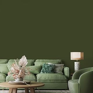 CHIHUT カッティングシート 壁紙シール 無地 45cmx6m インテリアシール アーミーグリーン 補修 リフォーム 柄なし DIY 自己接着 のり付き リメイクシート 模様替え 気分転換 ウォールステッカー 簡単張り付け つや消し 粘着シート キッチン 浴室 防水 耐熱 水周り対応 調理台 シンク 食器洗い機 装飾 寝室