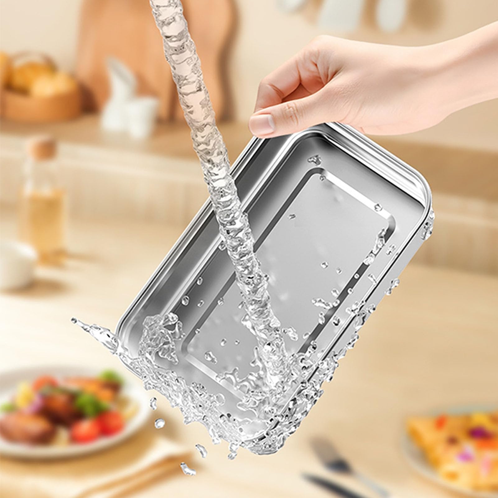 Elektryczny Pojemnik na lunch. Cyfrowy Wyświetlacz ze Stali