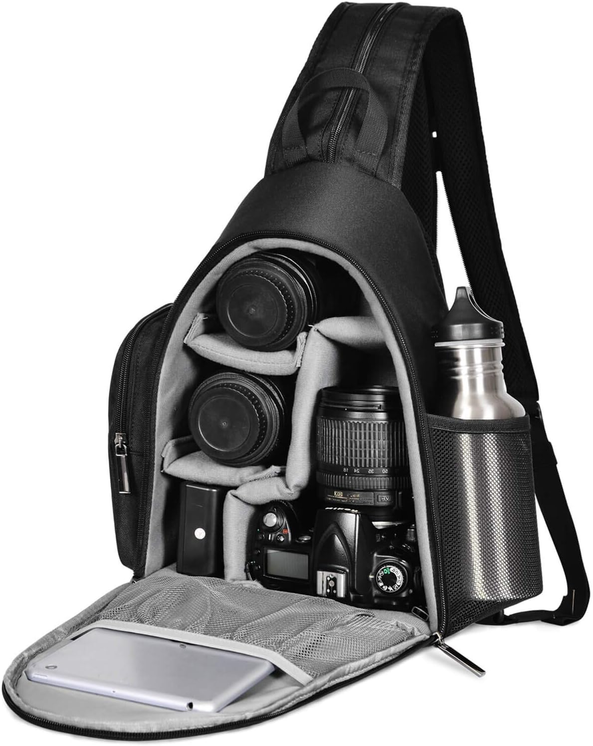 Camera Backpack, CADeN Semi-Waterproof Camera Sling Crossbody Backpack Bag, Dual Use Professional SLR DSLR Photo Mirrorless Case Compatible with Cameras Canon Nikon Sony and Lenses Tripod (Black) Camera Backpack, CADeN Semi-Waterproof Camera Sling Crossbody Backpack Bag, Dual Use Professional SLR DSLR Photo Mirrorless Case Compatible with Cameras Canon Nikon Sony and Lenses Tripod (Black)