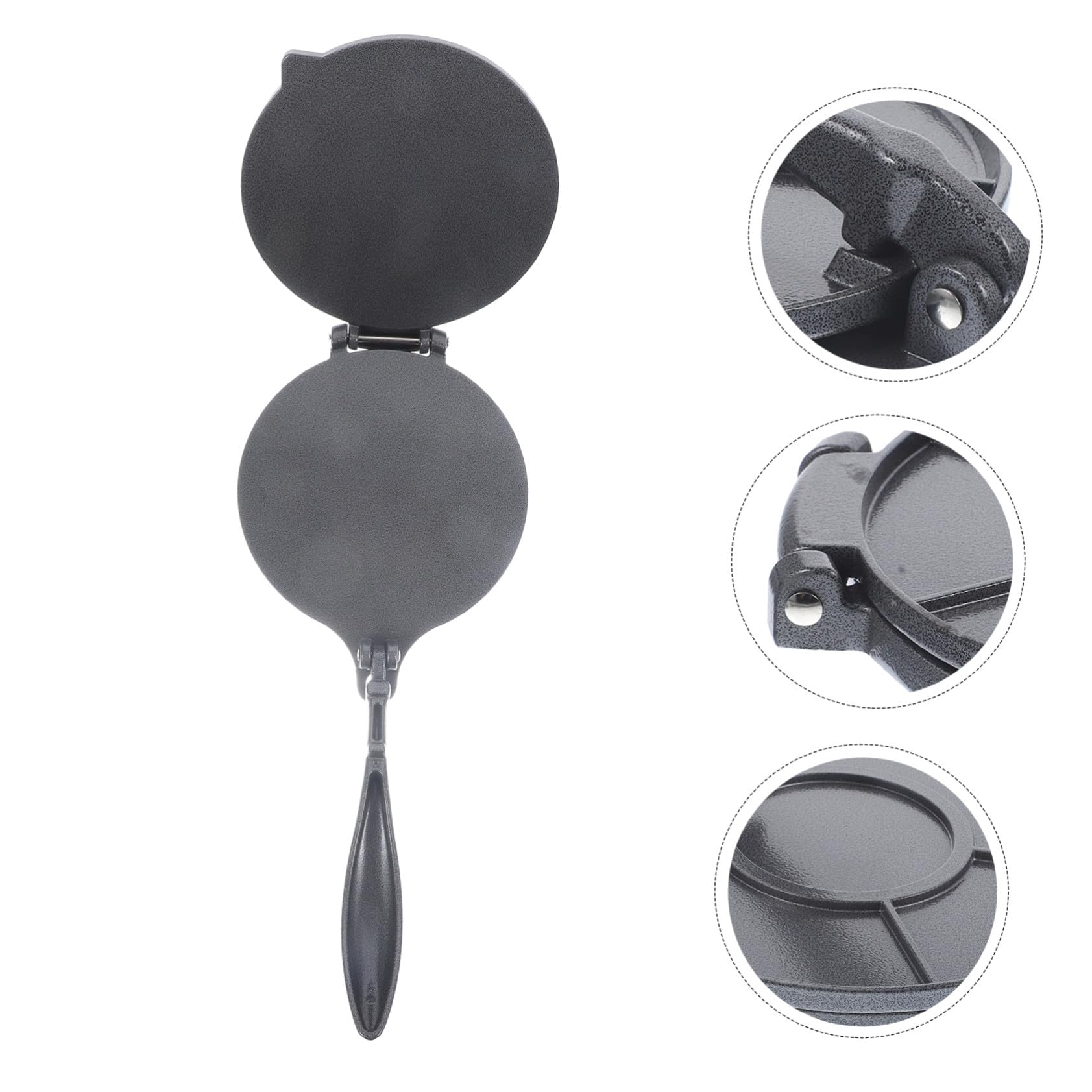 Pressa per Impasto per Lega Tortilla Rotonda di Alluminio | Versione Pieghevole Regolabile, Utensile Metallico per Cucina, Adatto a Ricette Domestiche e Ristorante