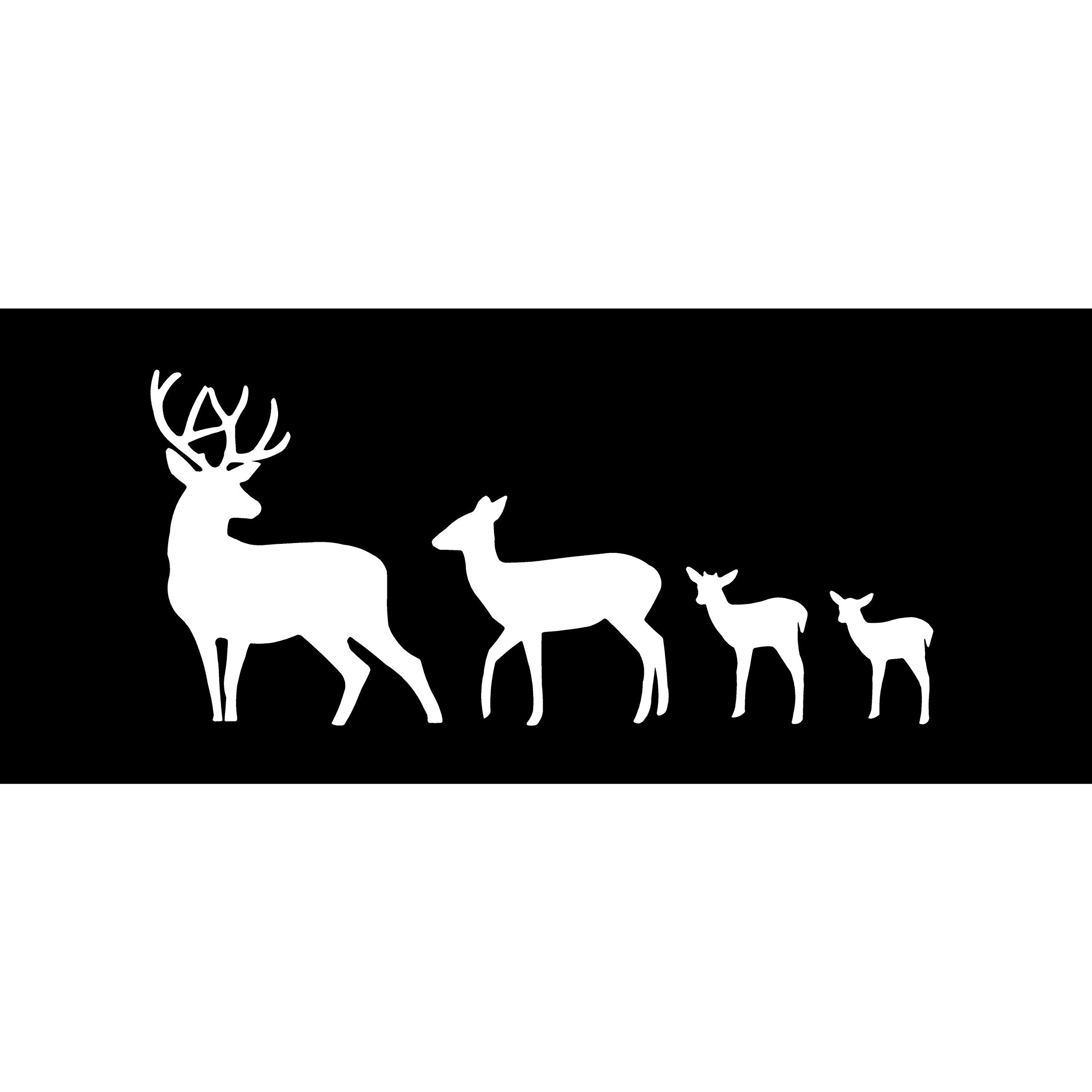 Four Start Your Own Deer Family Funny Car Vinyl Decal Sticker