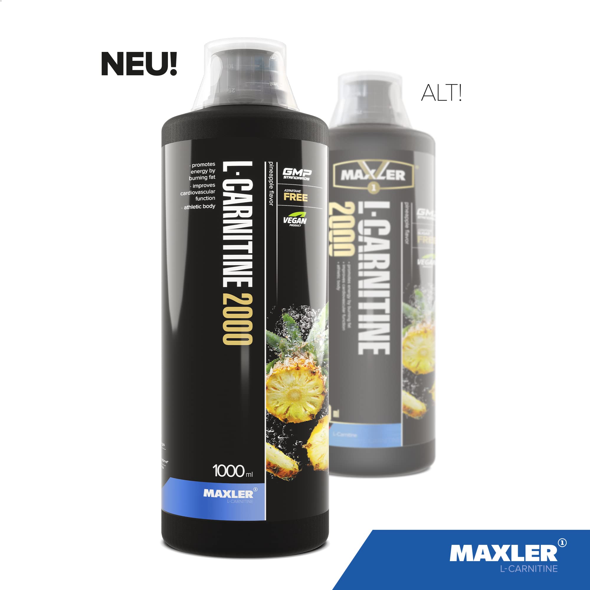 Maxler L Carnitin Liquid Hochdosiert - L Carnitin Flssig - Vegan und  Zuckerfrei - reich an Geschmack - optimal dosiert - 2000 mg von L-Carnitin  pro ...