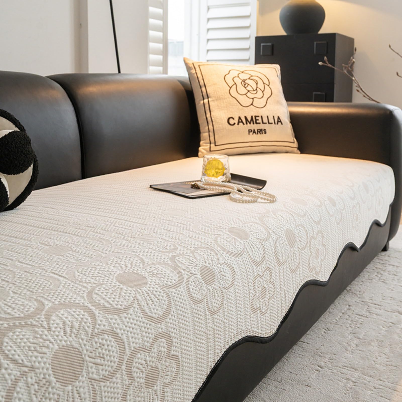 Coussin de canapé en soie glacée abricot 110x240 cm rafraîchissant pour l'été